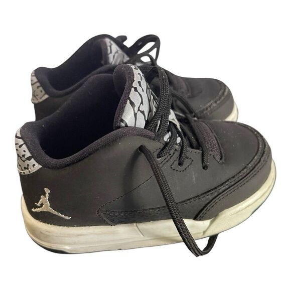 JORDAN FLIGHT TODDLERS US 6C ORIGIN 3 820248-020 Black/Metallic Gray - Picture 5 of 6